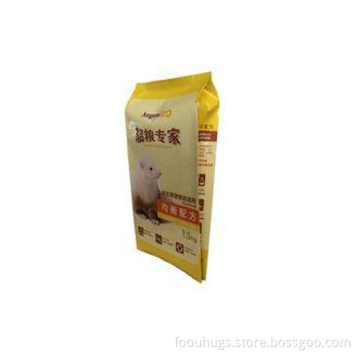 2 KG Foil High Barrier Packaging Side Gusset Pet Food Bello